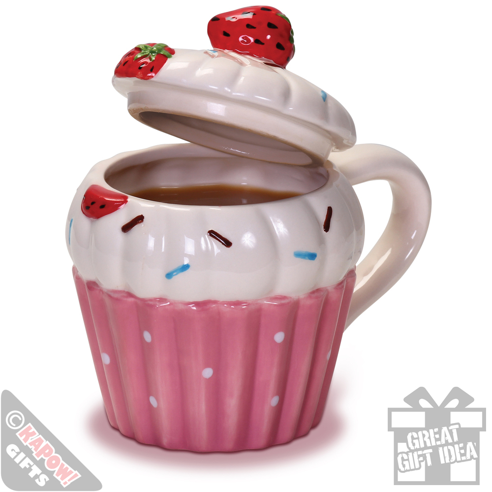 Cupcake Mug Retro Baking Coffee Mug. Girly gift. Kitchen. Chic